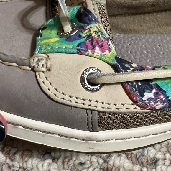 Gently worn Grey Sperry Angelfish Boat Shoes - Picture 7 of 11